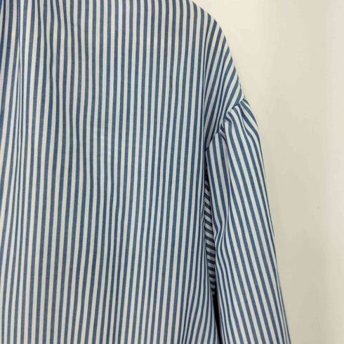 FOUND GOOD ストライプデザイン バンドカラー シャツ ワンピース レディース  S